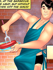 What a huge sausage, it's..