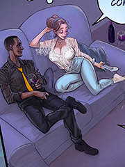 A figure-hugging jeans cut..