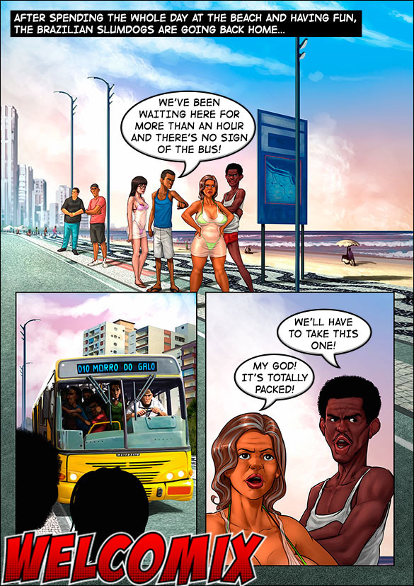 Brazilian Slumdogs: Crowded bus